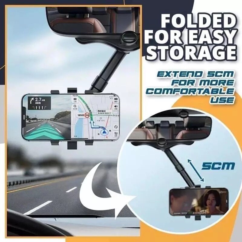 Suporte Para Celular Universal Espelho Retrovisor Carro 360