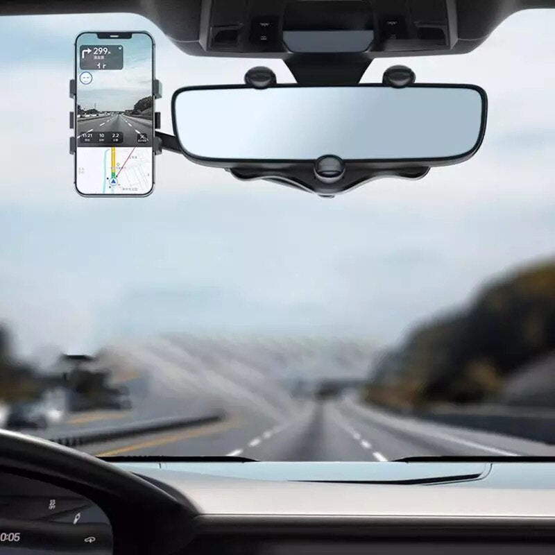 Suporte Para Celular Universal Espelho Retrovisor Carro 360
