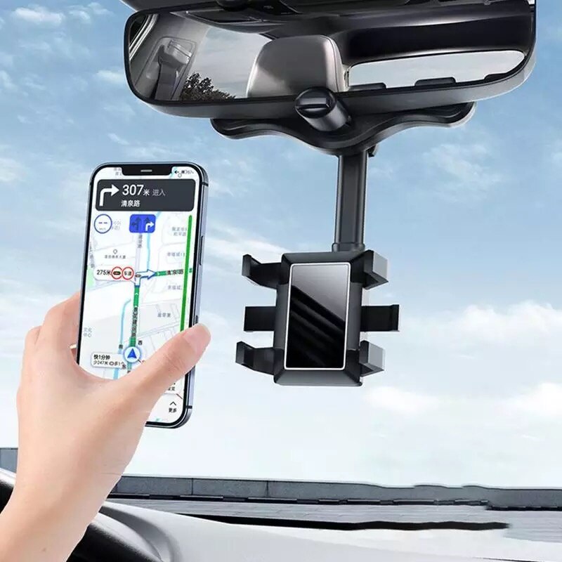 Suporte Para Celular Universal Espelho Retrovisor Carro 360
